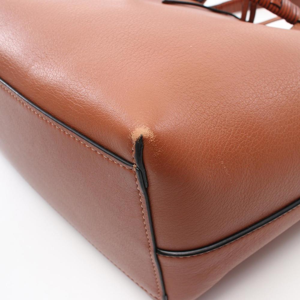 Loewe Bag Tote Anagram Brown Leather - Picture 6 of 10